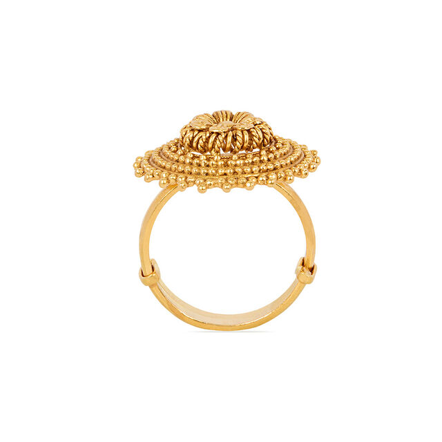 Antique Floral Gold Ring,,hi-res 3