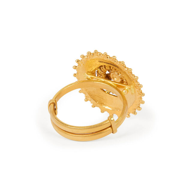 Antique Floral Gold Ring,,hi-res 4