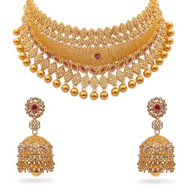Tanishq Bridal Gold Tanishq Gold Necklace Set With Price Buy