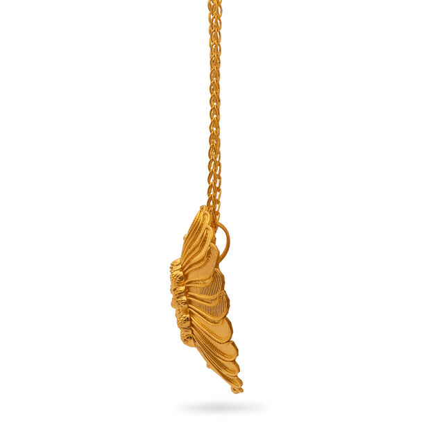 Sunlit Allure Gold Pendant with Chain,,hi-res 2