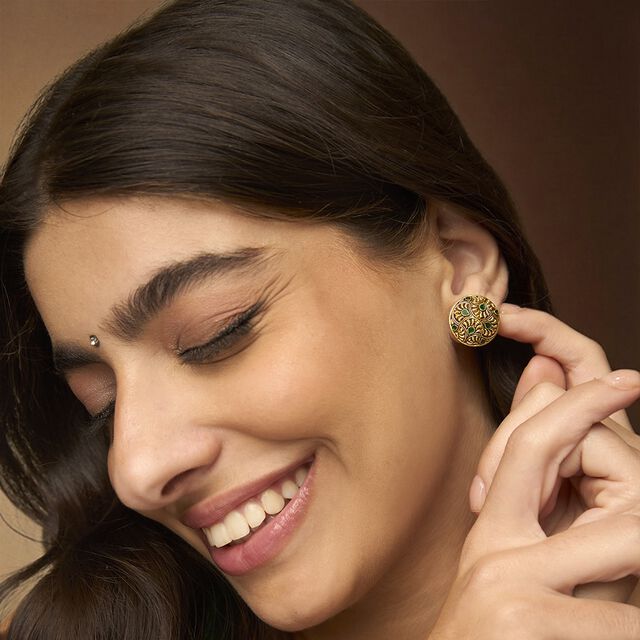 Tanishq 22 Karat Gold Earrings for Women