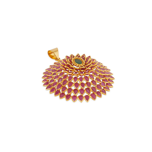 Tanishq 22KT Gold Pendant for Women 2