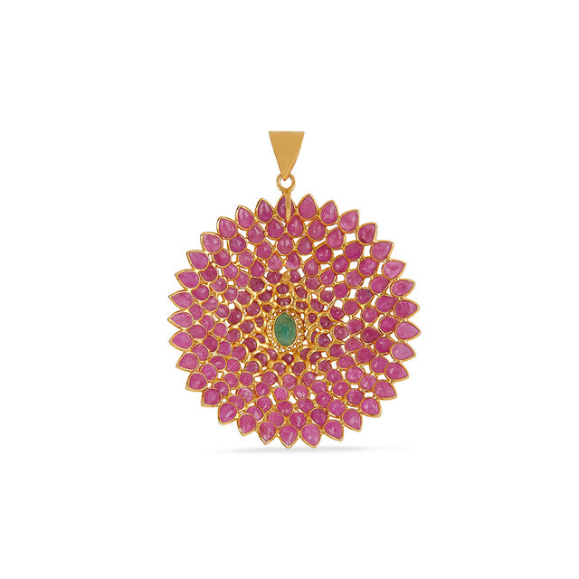 Tanishq 22KT Gold Pendant for Women 4