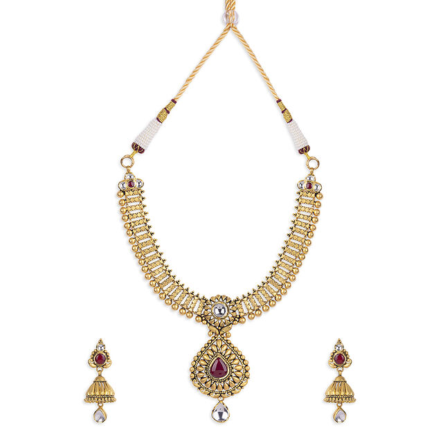 Tanishq 22 KT Gold Necklace Set for Women 