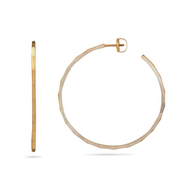 Minimalist Elegance Gold Earrings,,hi-res 2