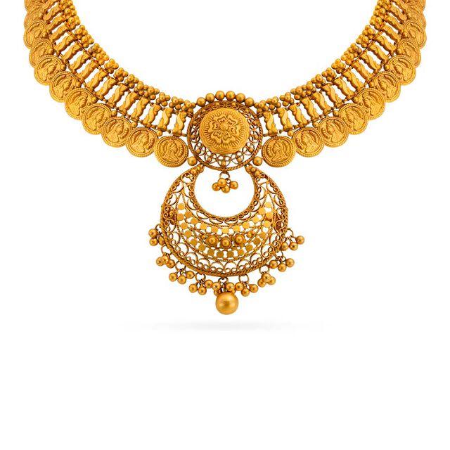 Tanishq 22KT  Gold Necklace Set  for Women 3