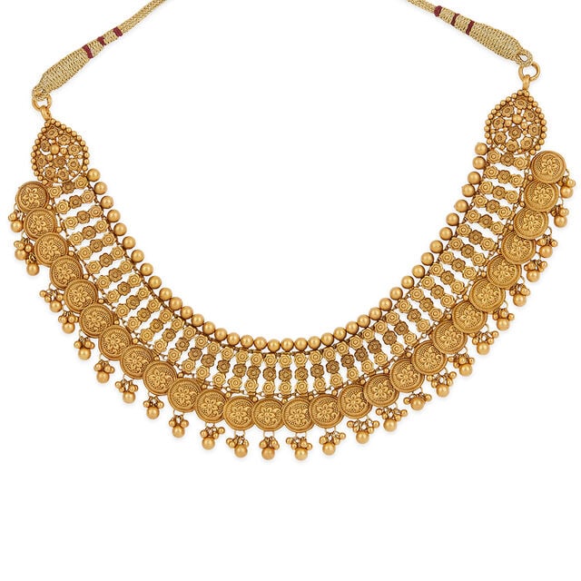 Tanishq 22KT Gold Necklace Set for Women 4