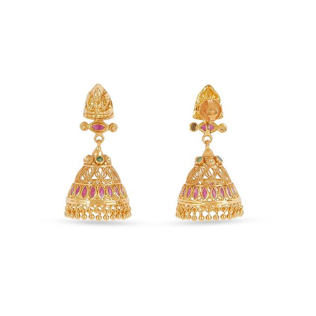 Tanishq 22KT Gold Earrings for Women 4