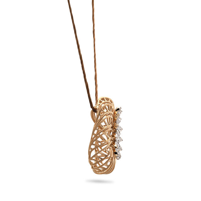 Floral Magnificence Diamond and Yellow Gold Necklace,,hi-res 2