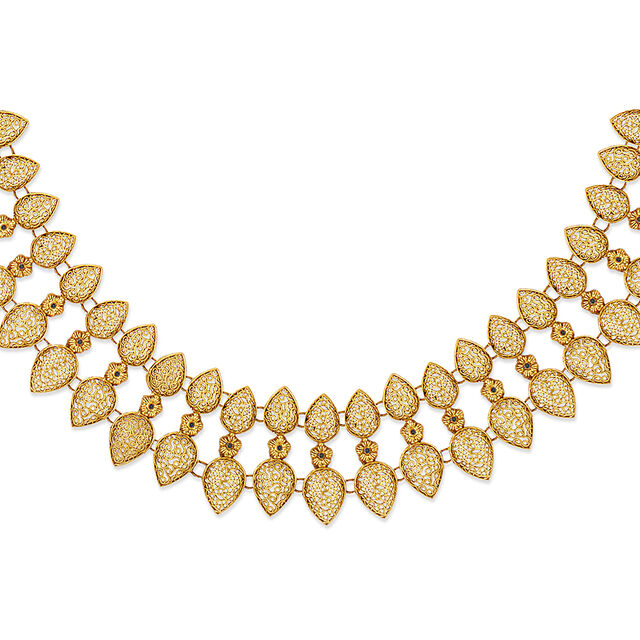 Tanishq 22KT Gold Necklace Set for Women 2