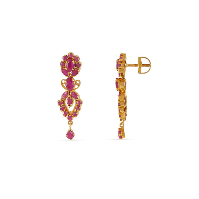 Tanishq 22KT Gold Earrings for Women 2