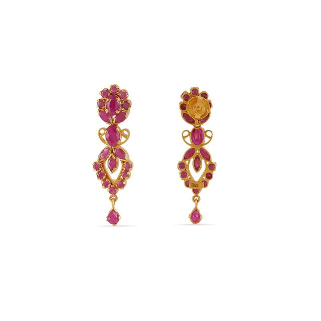 Tanishq 22KT Gold Earrings for Women 3