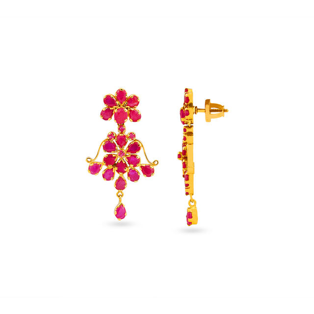 Tanishq 22 Karat Gold Earrings for Women 2