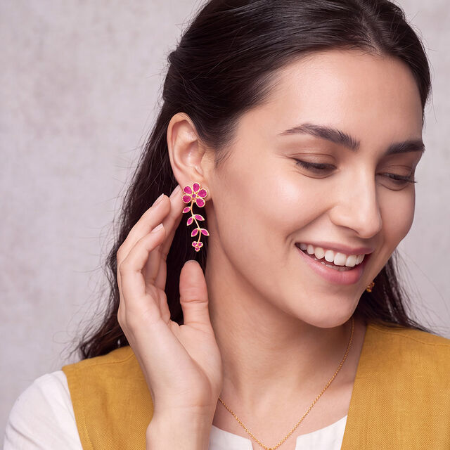 Plum Blossom Cascade Earrings 3