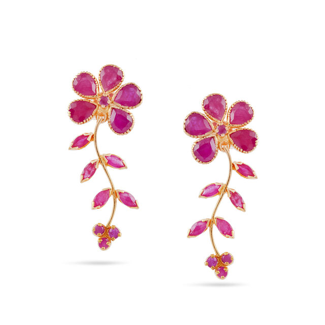 Plum Blossom Cascade Earrings,,hi-res 