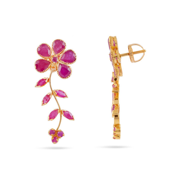 Plum Blossom Cascade Earrings,,hi-res 2