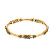 Emerald Whispers Emerald and Gold Bangle,,hi-res 