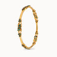 Emerald Whispers Emerald and Gold Bangle,,hi-res 2