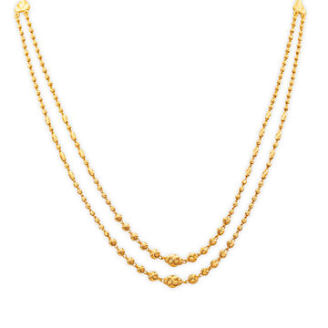 Eternal Charm Gold Dual Chain Necklace