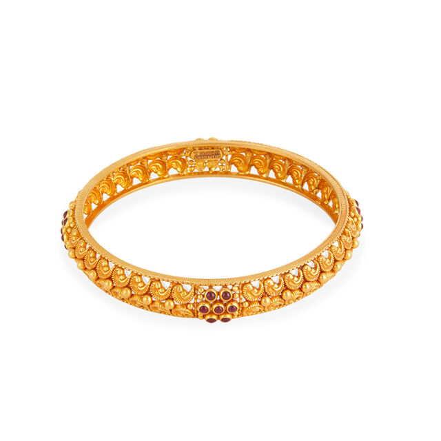 Tanishq 22KT Gold Bangle for Women 