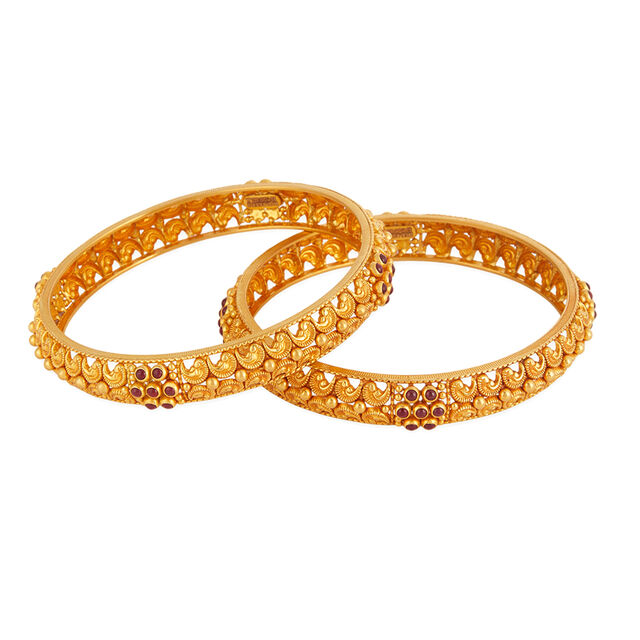 Tanishq 22KT Gold Bangle for Women 5