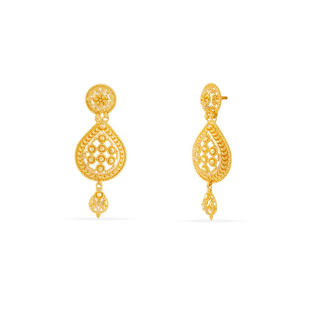 Tanishq 22KT Gold Earrings for Women 2