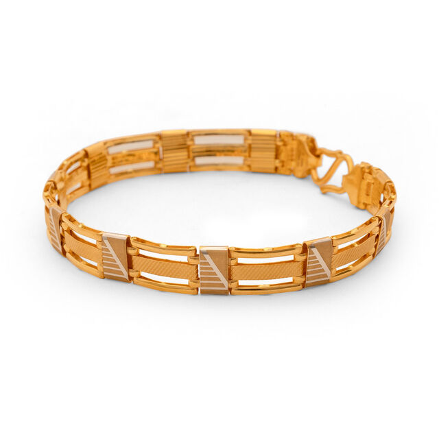 Elegant Gold Circle Chain Bracelet,,hi-res 