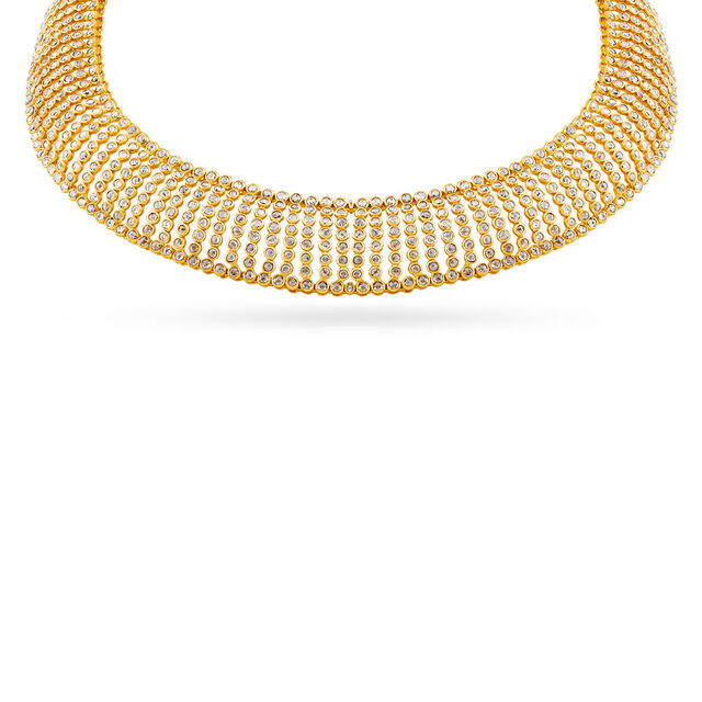 Tanishq 22 Karat Gold Necklace Set for Women