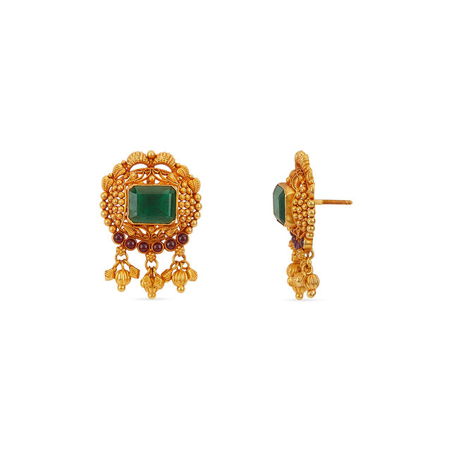 Tanishq 22KT Gold Earrings for Women 2