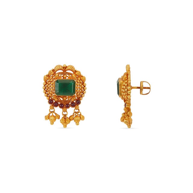 Tanishq 22KT Gold Earrings for Women 3