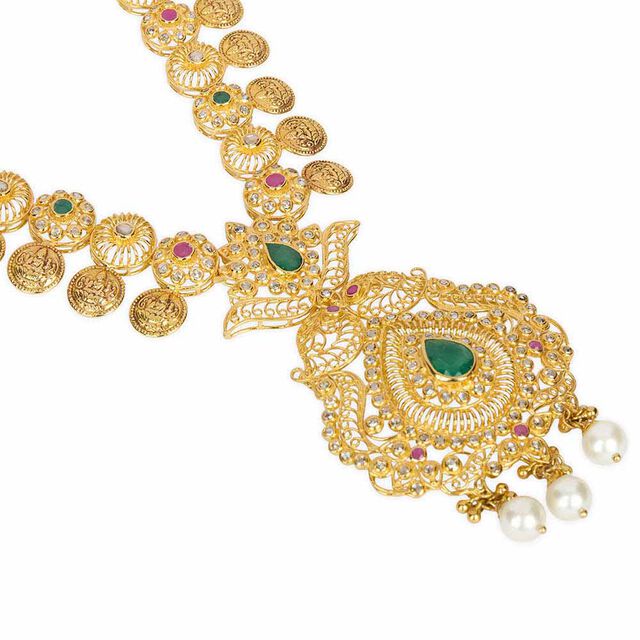 Tanishq 22KT Open Polki Haaram for Women 3