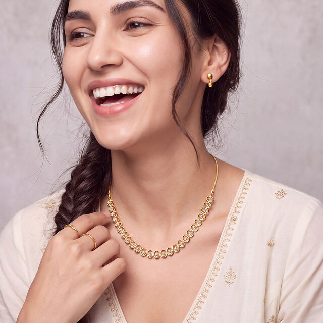 Celestial Diamond Starlight Gold Necklace 3