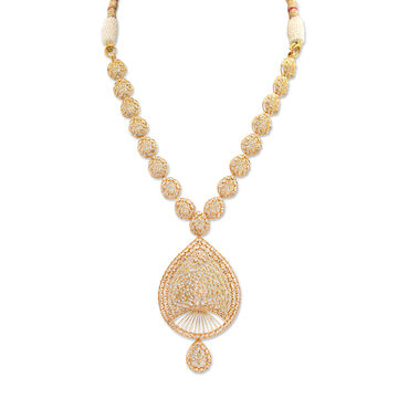 Ethereal Halo Harmony Gold and Diamond Necklace