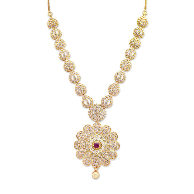 Floral Grandeur Gold Necklace,,hi-res 