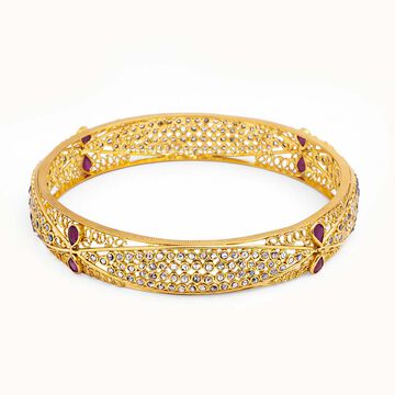 Radiant Filigree Polki Bangle