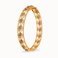 Gold Fern Polki Bangle,,hi-res 2