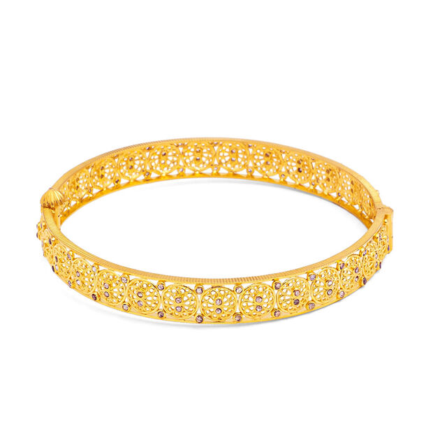 Whispers of Elegance Gold Bangle,,hi-res 