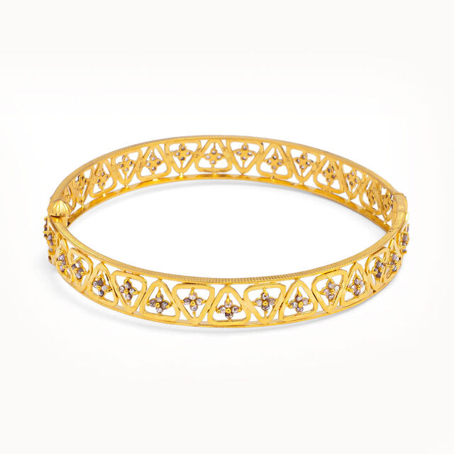 Meadow Mirage Gold Bangle,,hi-res 