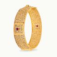Unique Gold Kada Bangle,,hi-res 2