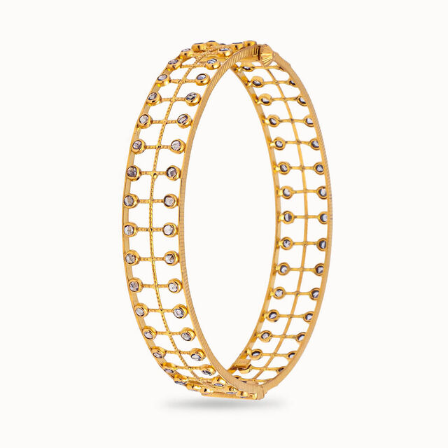 Exquisite Gold Filigree Bangle,,hi-res 2