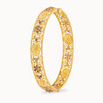 Filigree Blossoms Gold Bangle,,hi-res 2