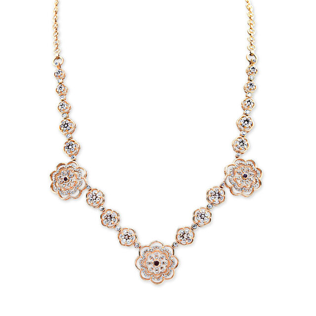 Legacy of Blooms Gold and Diamond Necklace,,hi-res