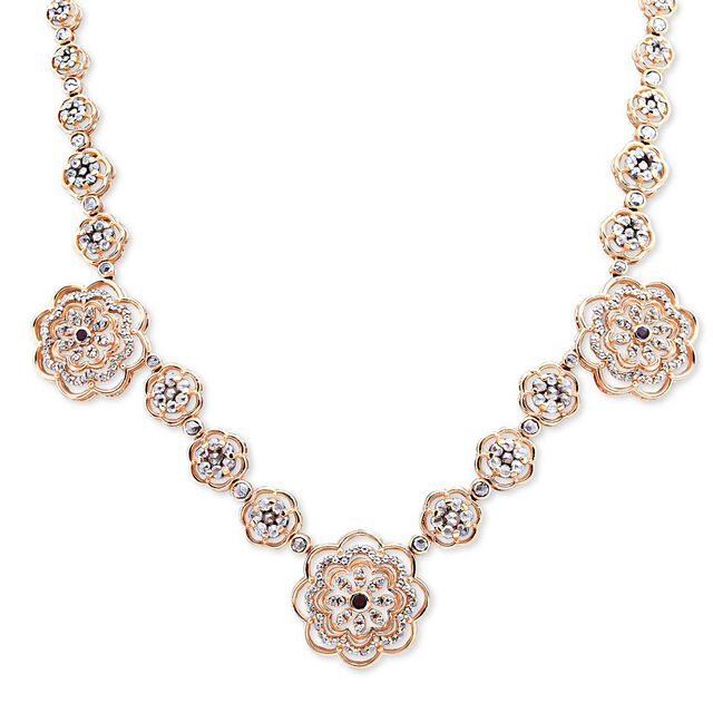 Legacy of Blooms Gold and Diamond Necklace,,hi-res