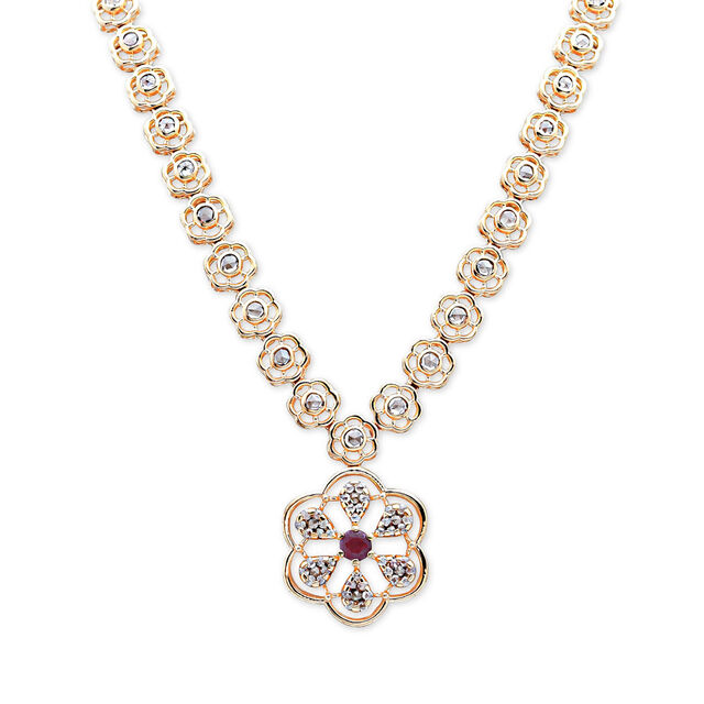 Geometric Marvel Gold and Diamond Necklace,,hi-res