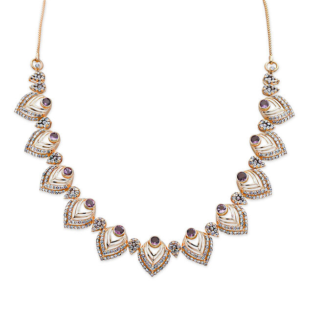 Regal Filigree Diamond Necklace,,hi-res 