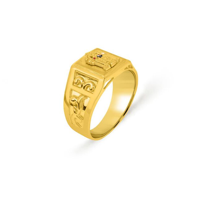 Intricate Lord Balaji Signet Ring