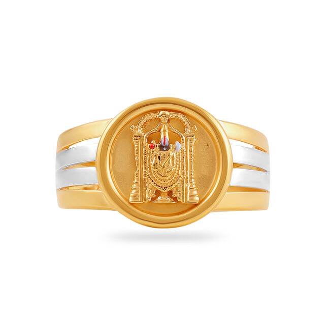Emblematic Gold Crest Ring