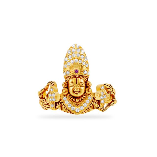 Tanishq 22KT Gold Finger Ring for Women