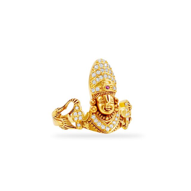 Tanishq 22KT Gold Finger Ring for Women