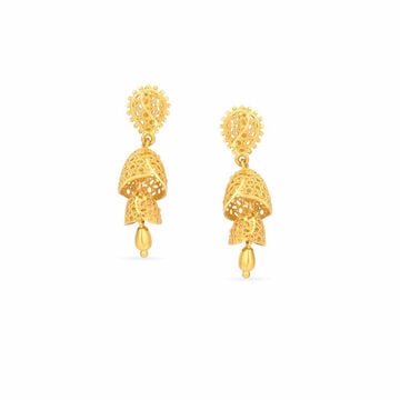 Tanishq 22KT Gold Jhumka for Women